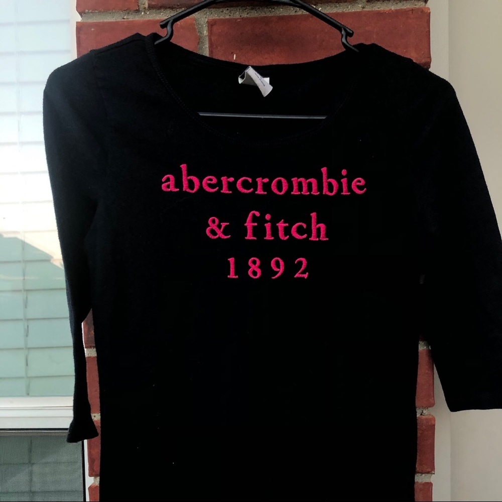 half-long sleeve abercrombie top